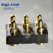 5 Pin Double Row Brass Pogo Pin Connector with Spring